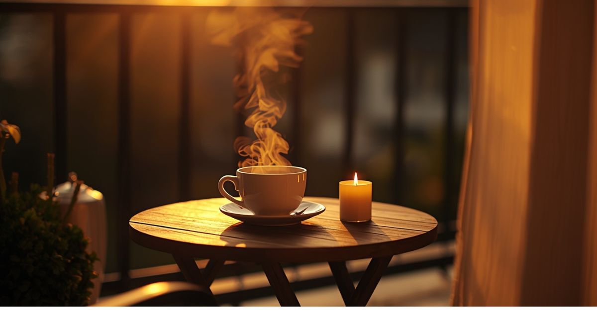 Morgenrituale für innere Ruhe – Tasse warmes Wasser mit Zitrone am Morgen